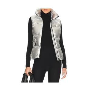 Sam. 'Freedom' Metallic Silver Vest Size S